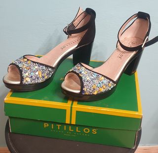 Sandalias de tacón fiesta mujer PITILLOS