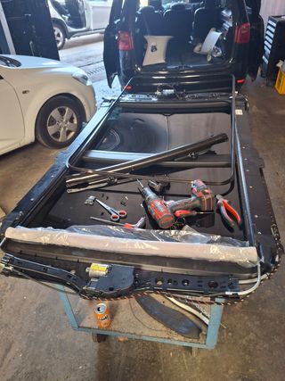 Tapicería de coche.