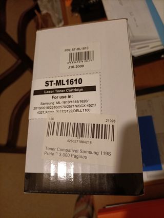 Toner p/ Samsung ST-ML 1610, preto novo selado
