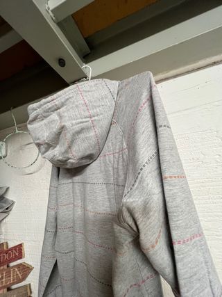 SUDADERA ADIDAS GORRO TALLA 38 gris