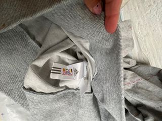 SUDADERA ADIDAS GORRO TALLA 38 gris