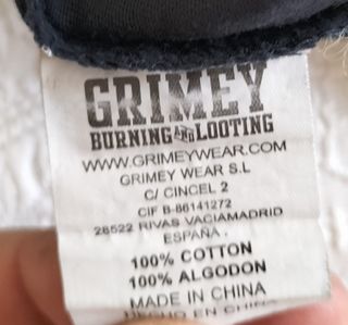 Camiseta chico color azul Grimey talla S