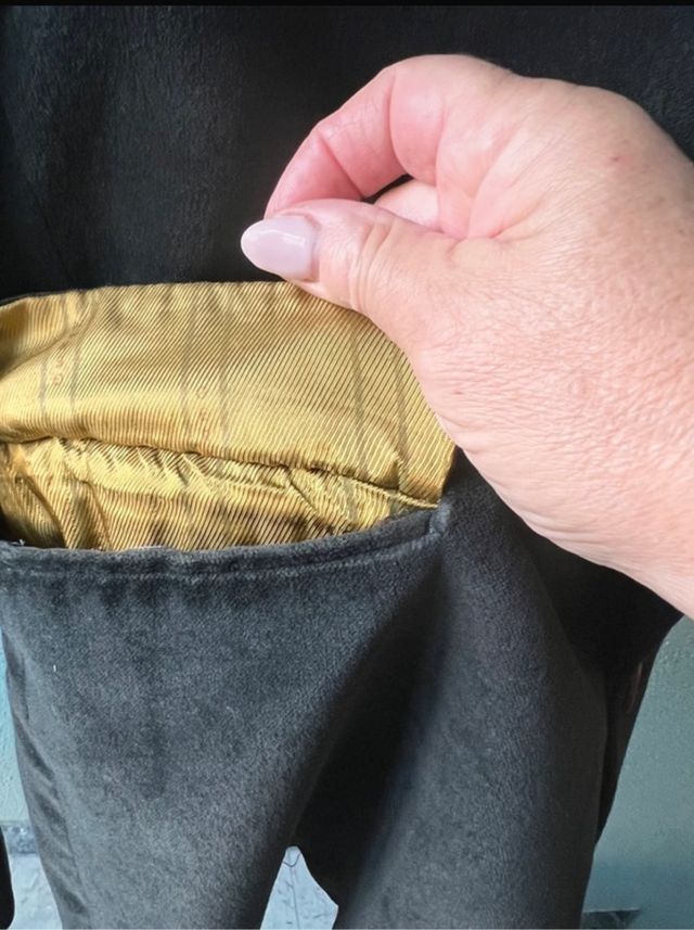 completo velluto liscio uomo