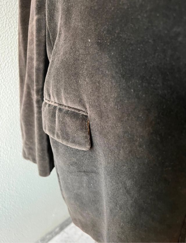 completo velluto liscio uomo