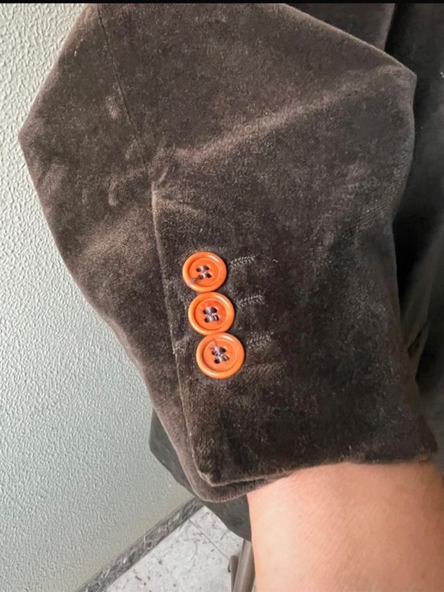 completo velluto liscio uomo