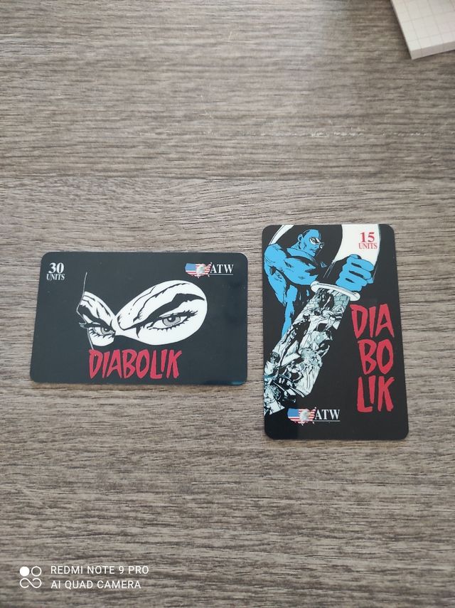 Scheda telefonica Diabolik 