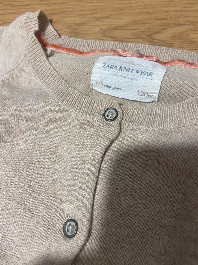 Chaqueta basica de punto 7-8 años Zara Kids