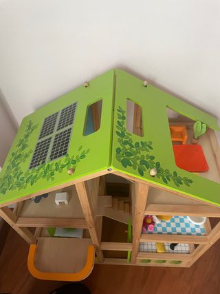 casa hape muñecas madera