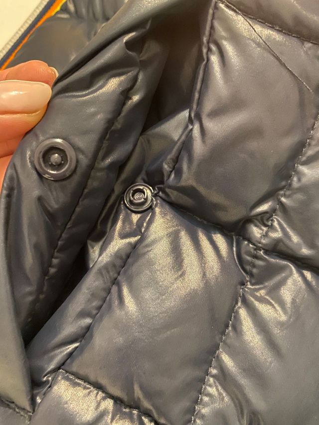 Giacca imbottita kway bianco/blu