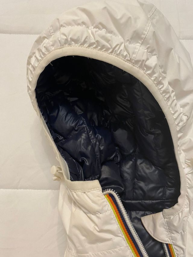 Giacca imbottita kway bianco/blu
