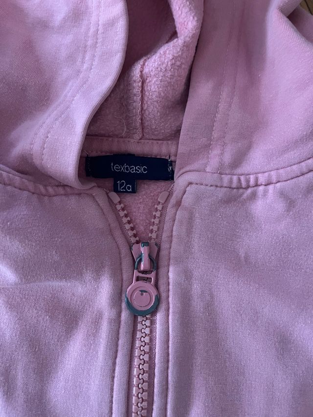 Sudadera rosa talla 12 años
