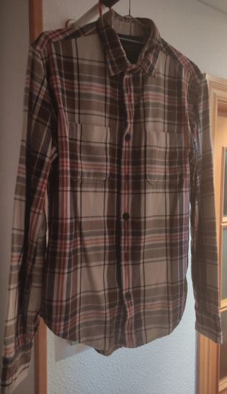 Camisa de cuadros franela Zara Man