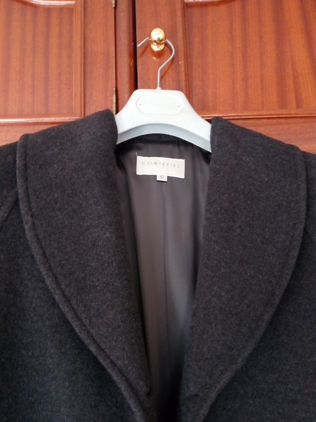 CHAQUETÓN SEÑORA GRIS-OSCURO