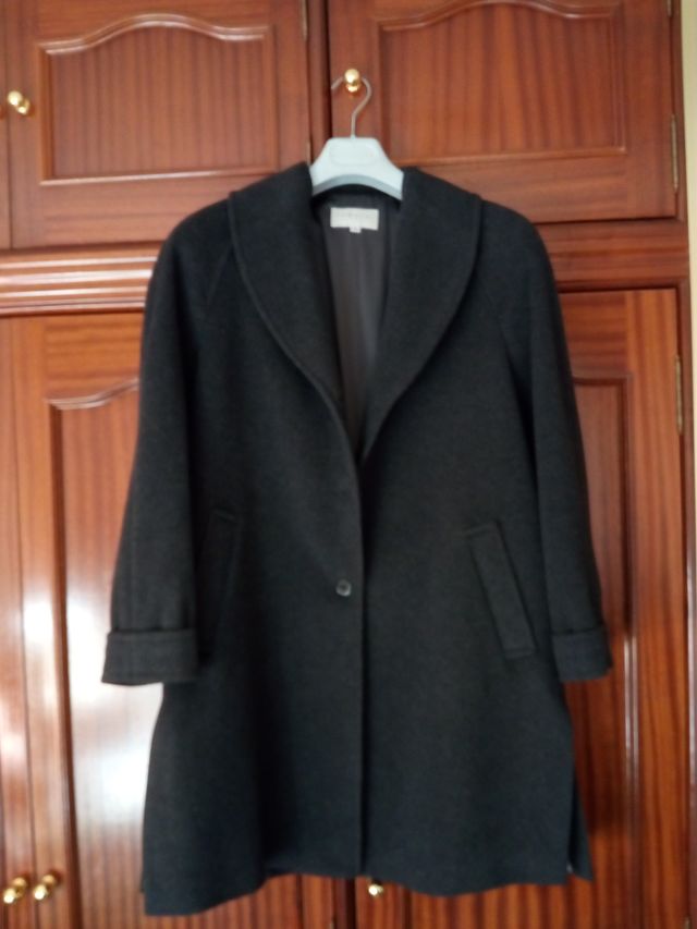 CHAQUETÓN SEÑORA GRIS-OSCURO