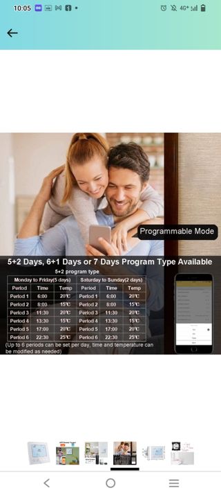 KETOTEK Termostato WiFi Caldera/Calefacción
