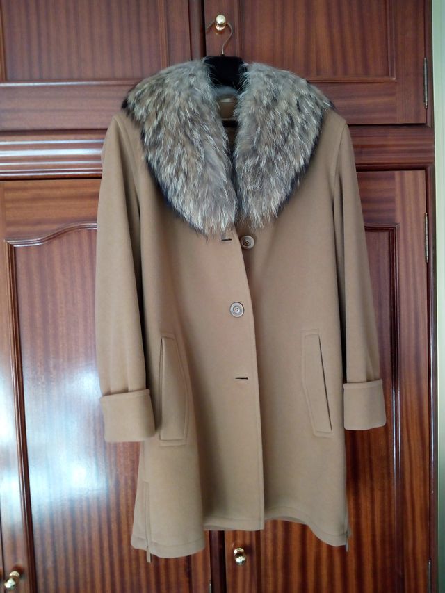 CHAQUETÓN SEÑORA COLOR-TOSTADO