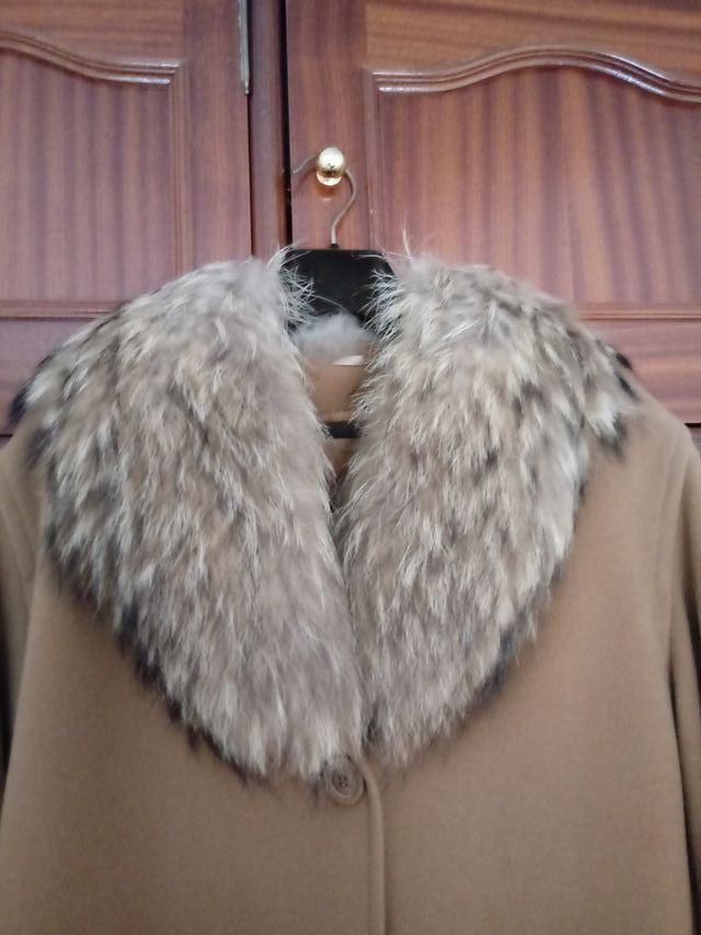 CHAQUETÓN SEÑORA COLOR-TOSTADO