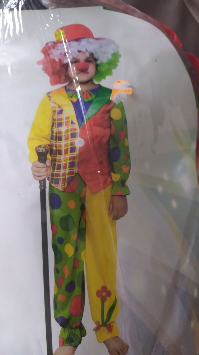 Disfraz payaso, Halloween, carnaval..