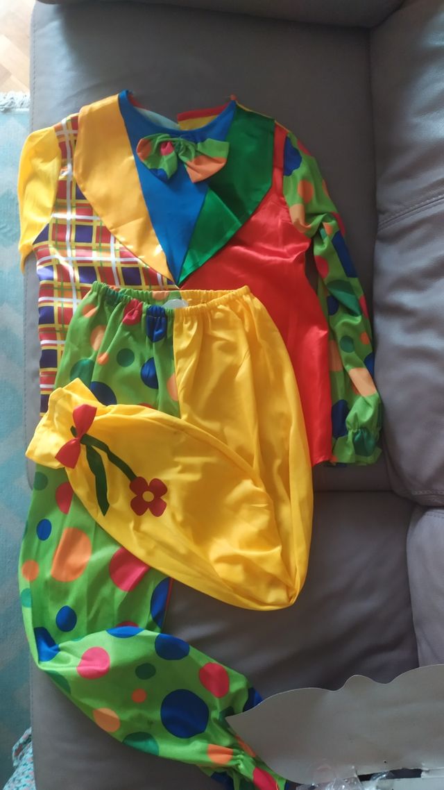 Disfraz payaso, Halloween, carnaval..