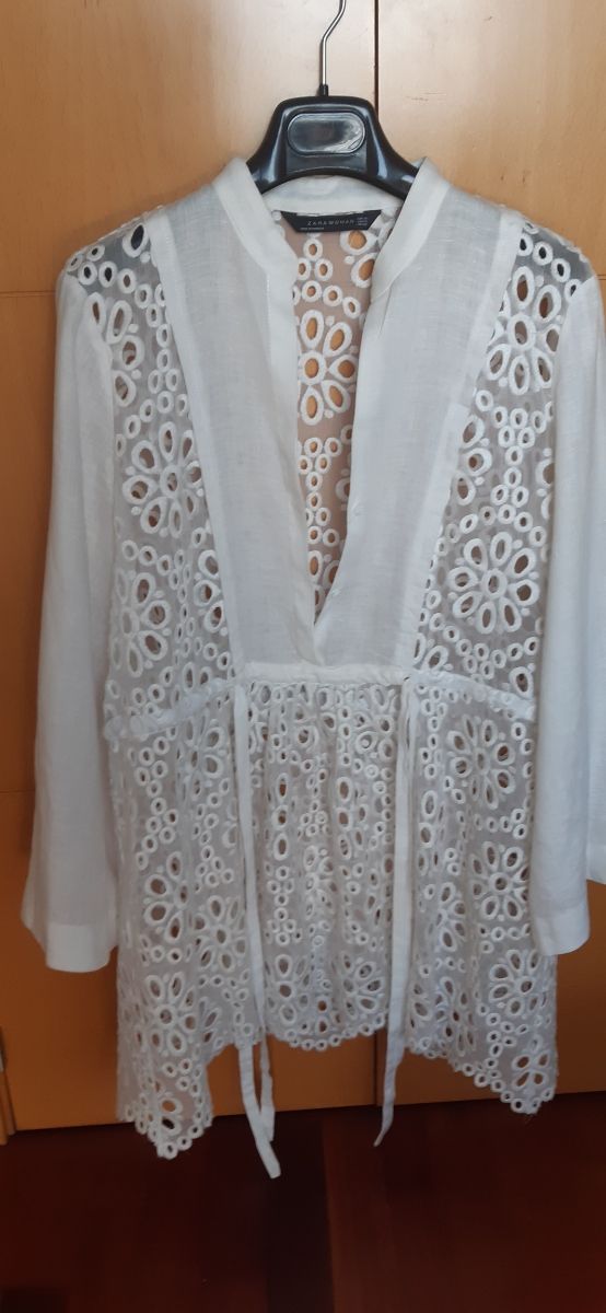 Vestido playa Zara Woman talla XS