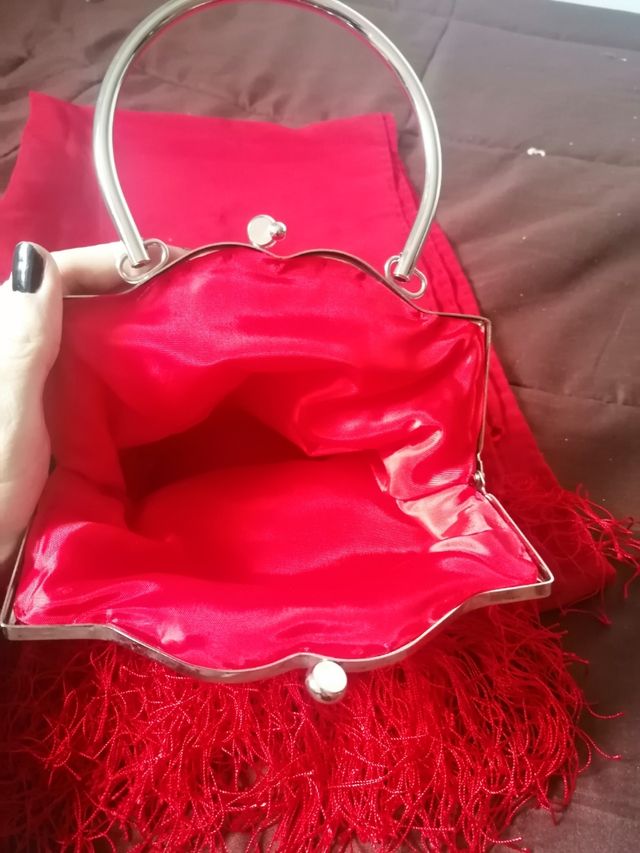 Bolso fiesta y chal