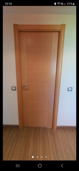 1 Puerta maciza Haya vaporizada