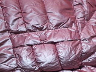 Parka rosa metalizada zara