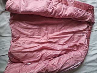 Parka rosa metalizada zara