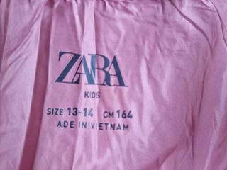 Parka rosa metalizada zara