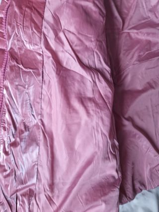 Parka rosa metalizada zara