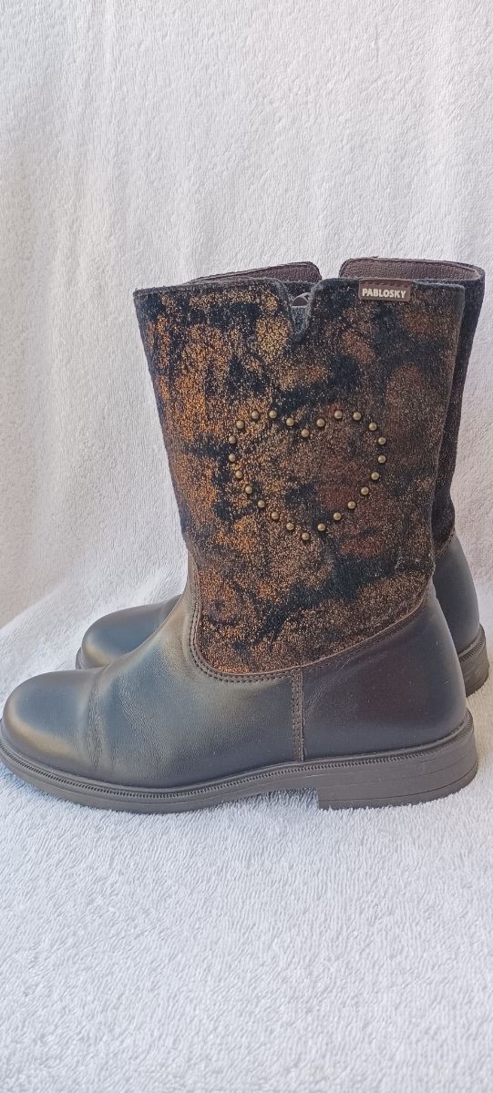 Stivali da bambina Pablosky 34 in pelle come nuovi