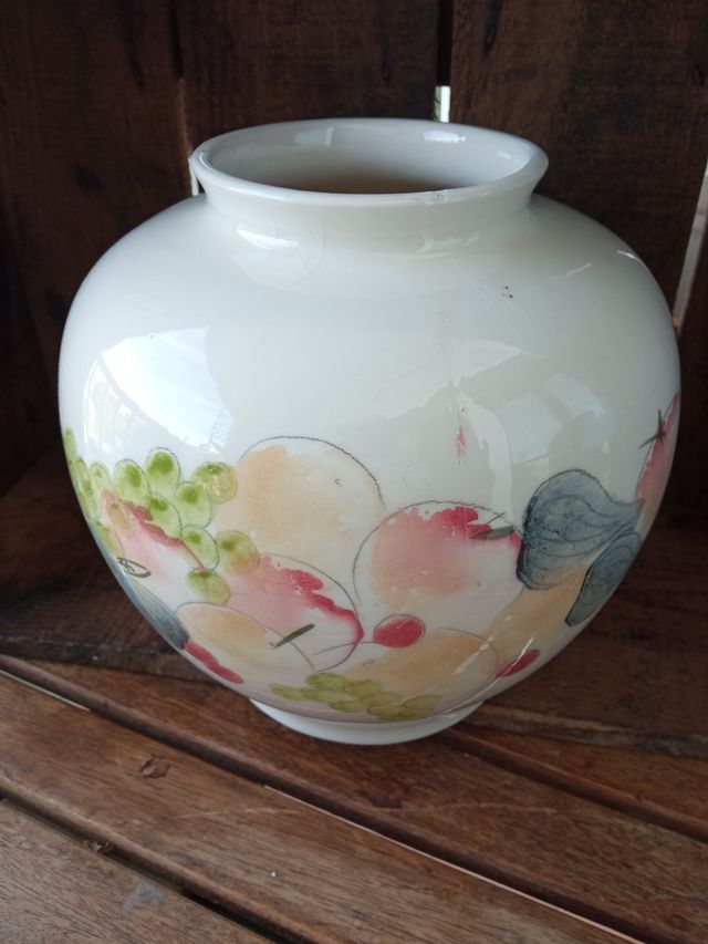 Jarron con motivo frutas T199/4