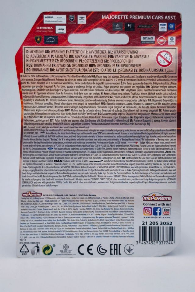 MERCEDES AMG GT R REF. 9613-1 MAJORETTE PREMIUM