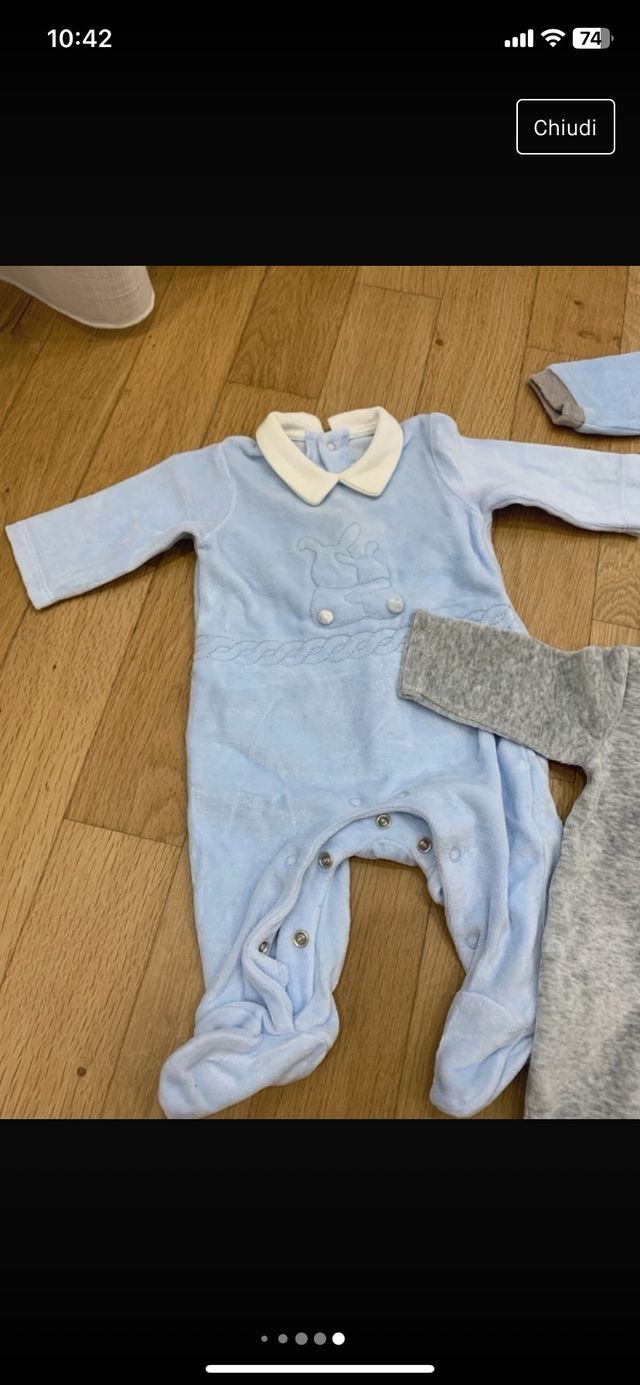 set tutine ciniglia 0-1 mese Prenatal