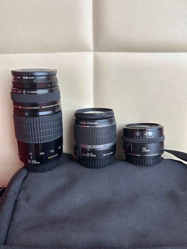equipo de fotografia canon