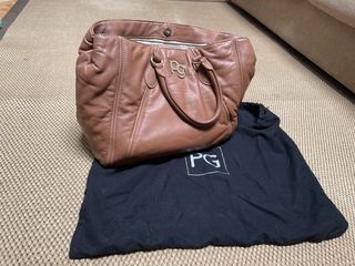 Bolso Purificación García piel color cuero + funda