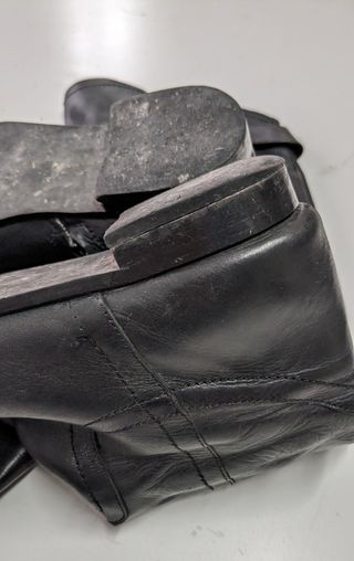 Botas altas negras piel