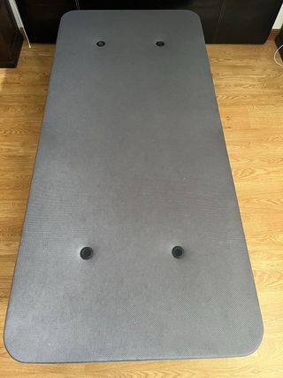 2 Bases Tapizadas de 90X200 con patas y pletinas