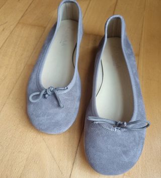 bailarinas niña gris nobuck