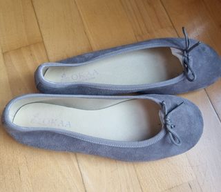 bailarinas niña gris nobuck