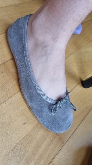 bailarinas niña gris nobuck