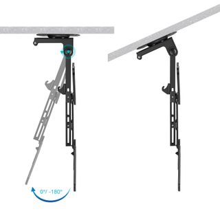 Soporte Tv techo 23" a 55" giro e inclinacion