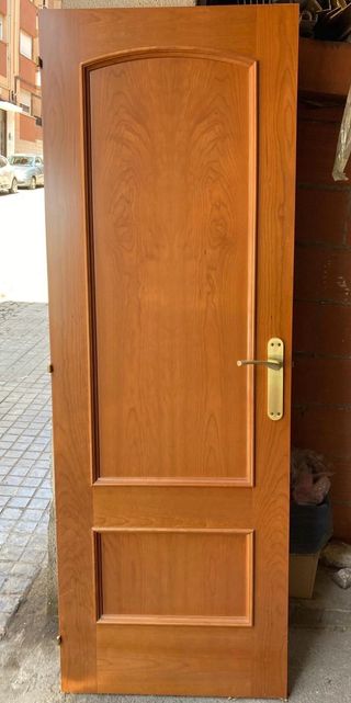 lote de 7 puertas maciza cerezo