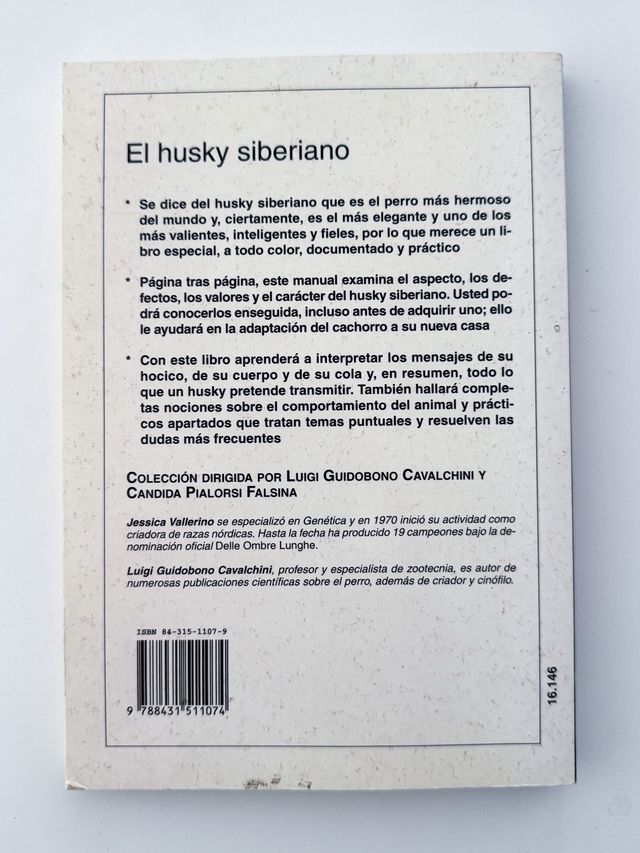 Libro de EL HUSKY SIBERIANO de Jessica Vallerino