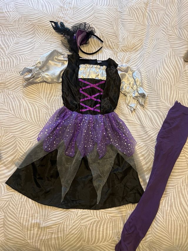 2 disfraces brujas moradas madre e hija