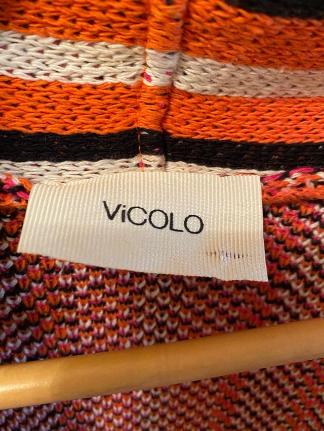 Chaqueta larga estampada