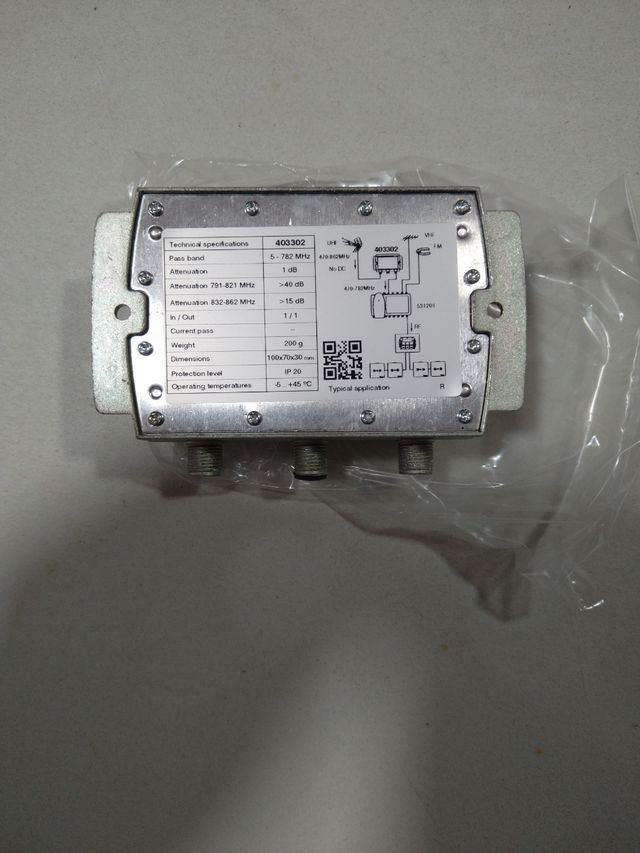 Filtro microcavidades televes