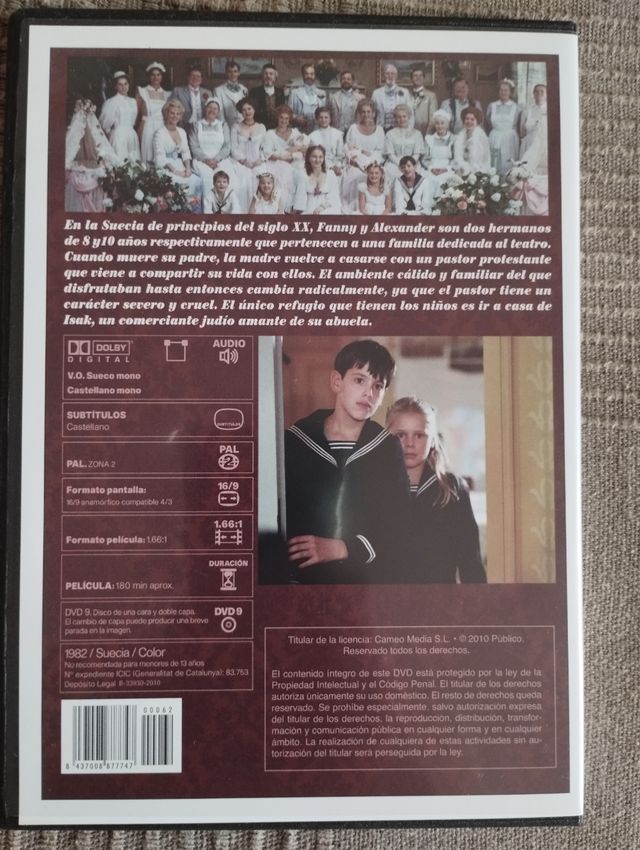 Dvd Expiación y Fanny & Alexander