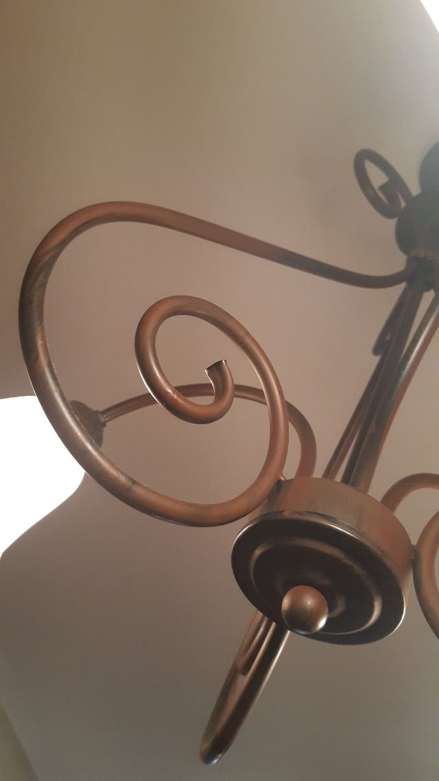 2 Lamparas techo forja