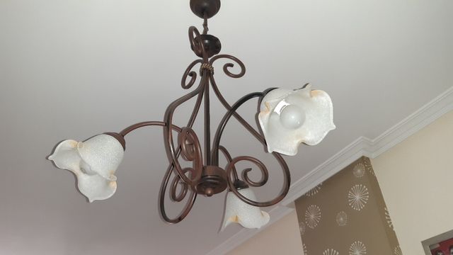 2 Lamparas techo forja